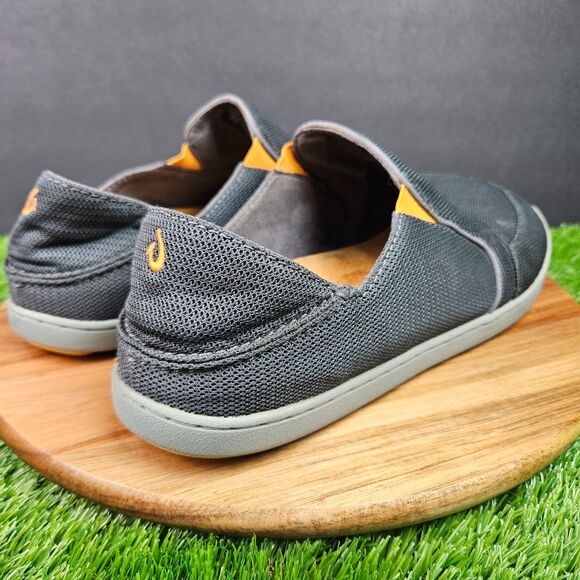 Olukai Nohea Mesh Shoes Mens Size 12 Gray Slip On Casual Comfort 10188-4242 main image 6